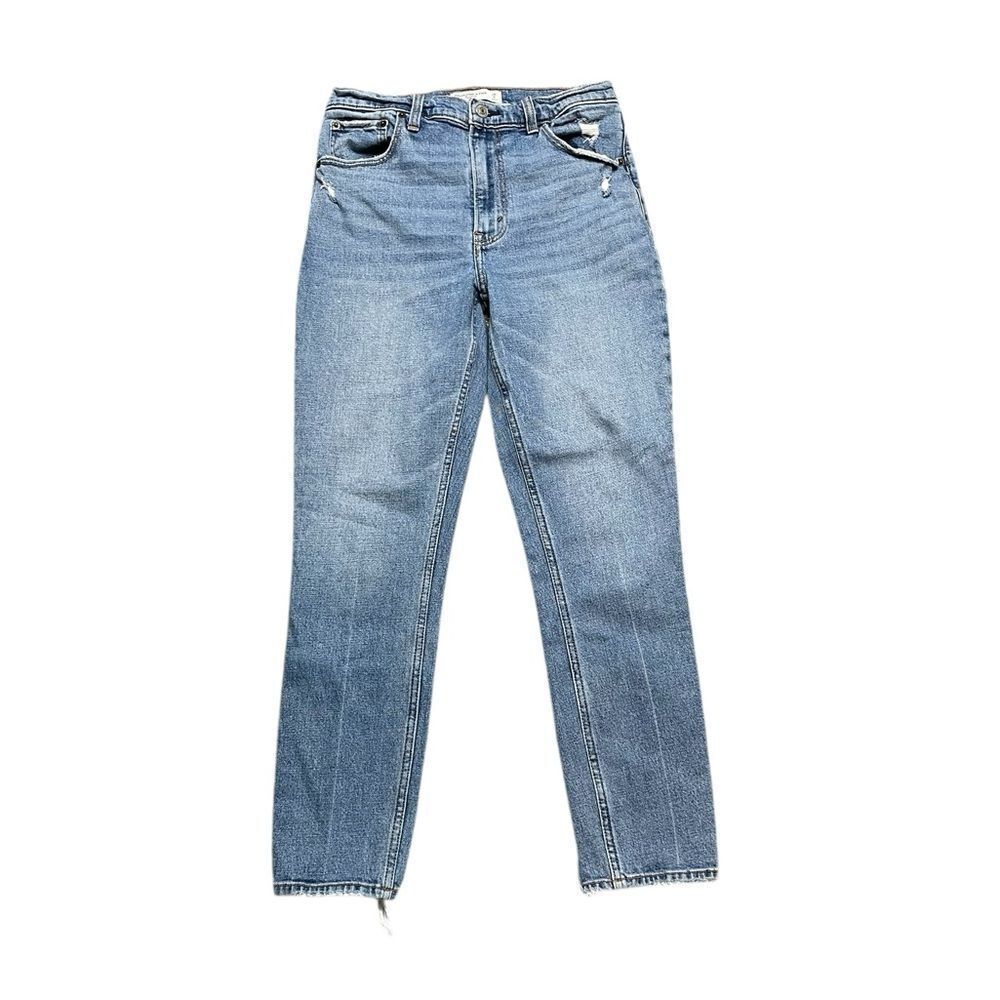 ABERCROMBIE & FITCH The Skinny High Rise Distressed Jeans Size 28 / 6